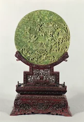 Tischschirm, chinesisch, 18. Jahrhundert